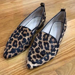 Franco Sarto Leopard loafers size 6